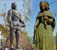 Monumentos en honor de Felipe IV y Mariana de Austria en Navalcarnero 