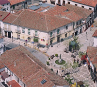 Vista aérea de Navalcarnero. Plaza de la Puerta del Sol 