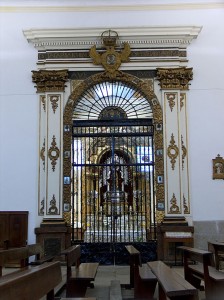 Portada de la capilla de la Virgen en la Iglesia Parroquial Nº Señora de la Asunción